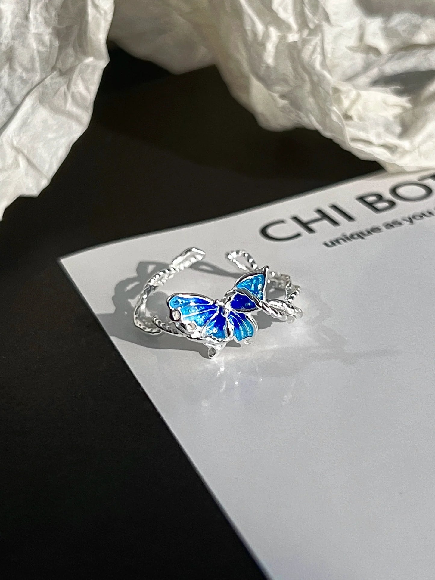"Free Verse" Butterfly Ring