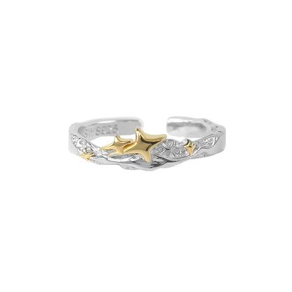 Retro Black Gold Ring