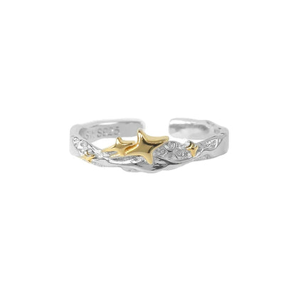 Retro Black Gold Ring