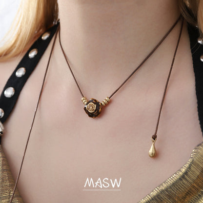 Rose & Cat Vintage Necklace