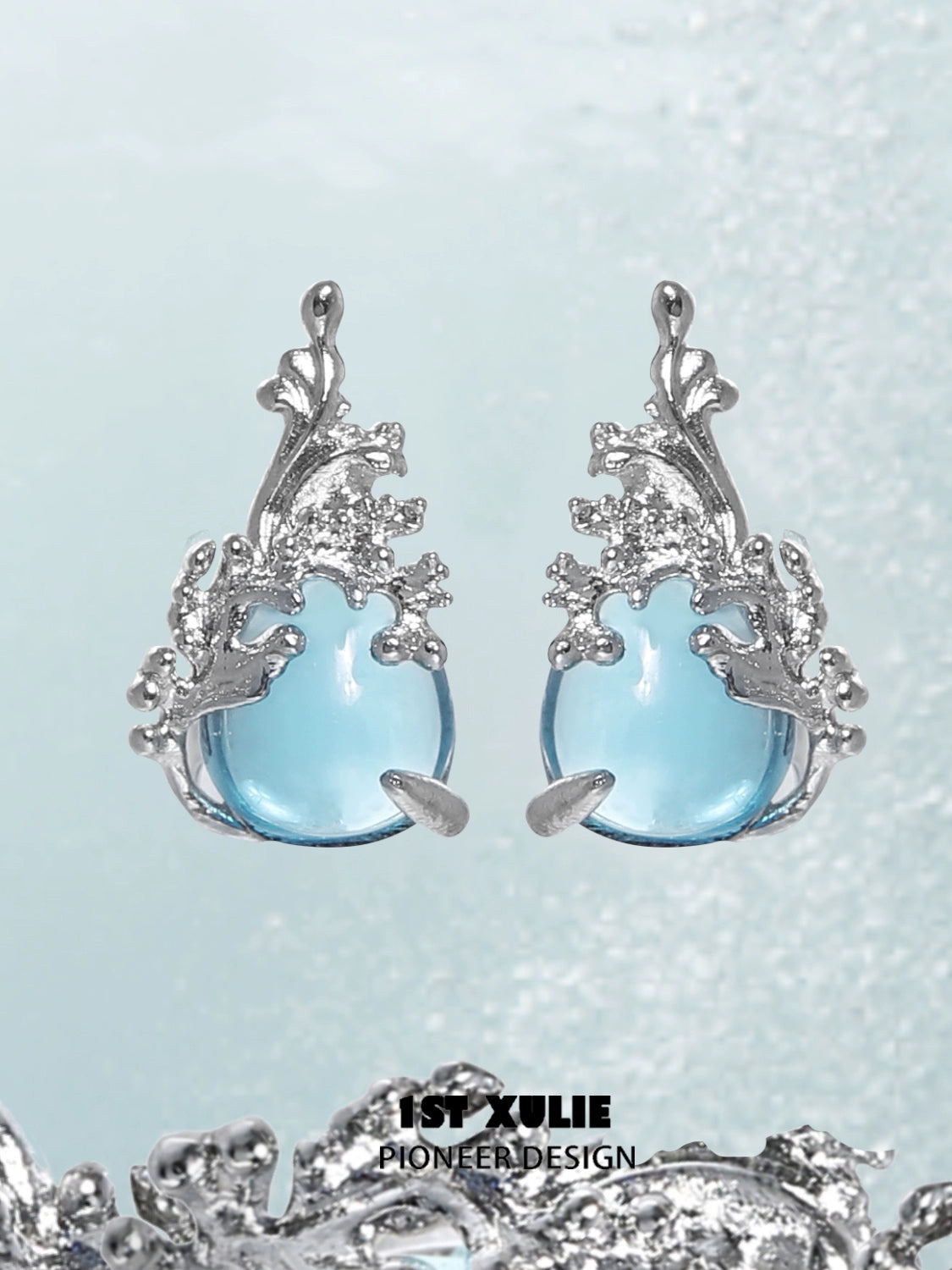 Dreamy Mermaid Tear Earrings