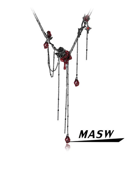 Spice Girl Rose Collarbone Chain