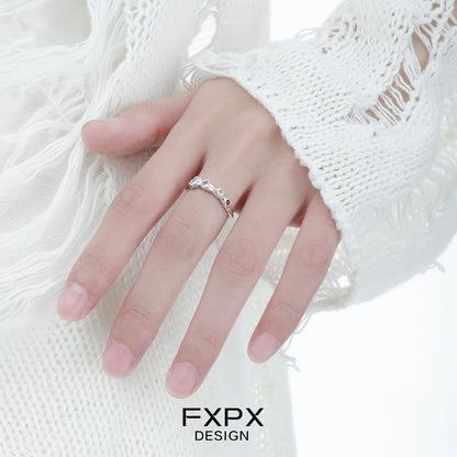 Dopamine Colored Zircon Ring