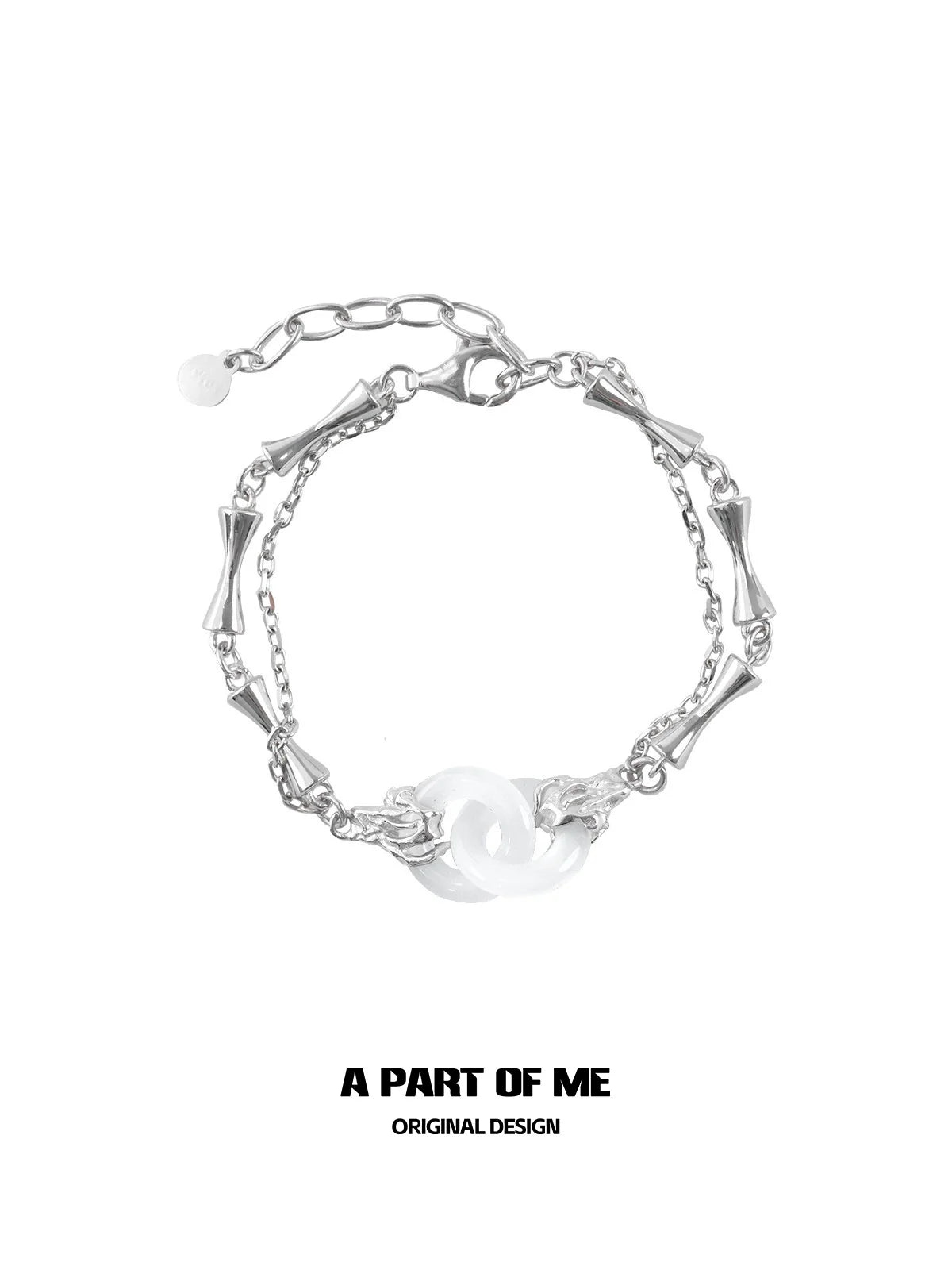 Minimal Peace Jade Bracelet