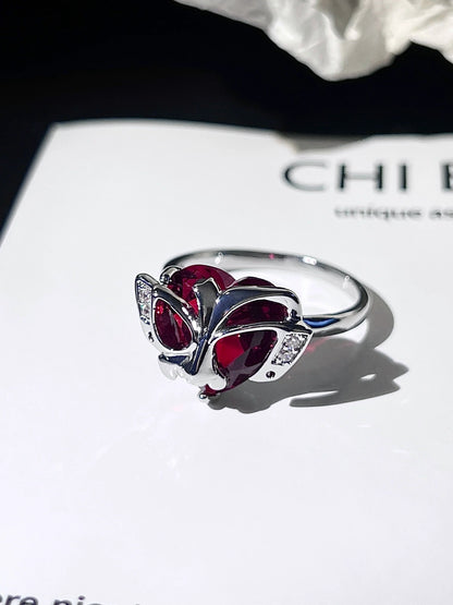 "Bloody Mask" Wrap Ring