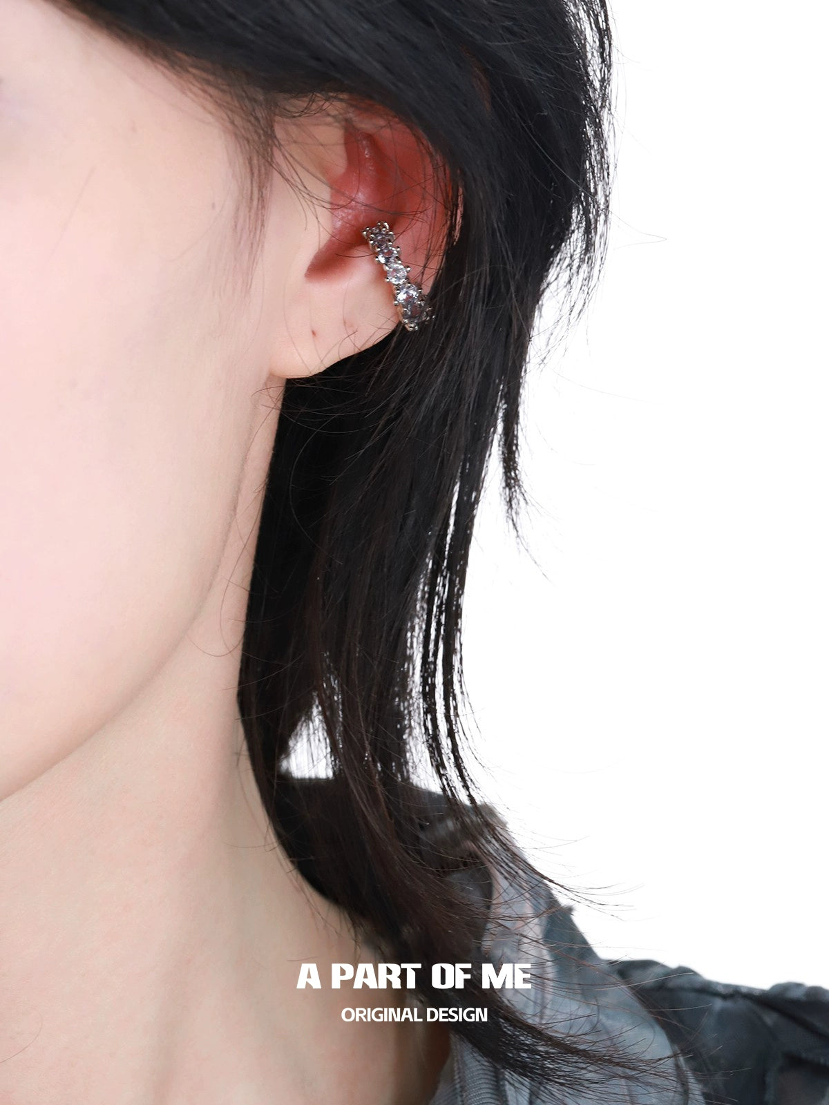 Zircon Gradient Spike Ear Cuffs