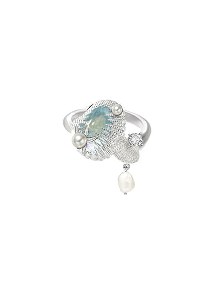 Sea Whisper Shell Ring