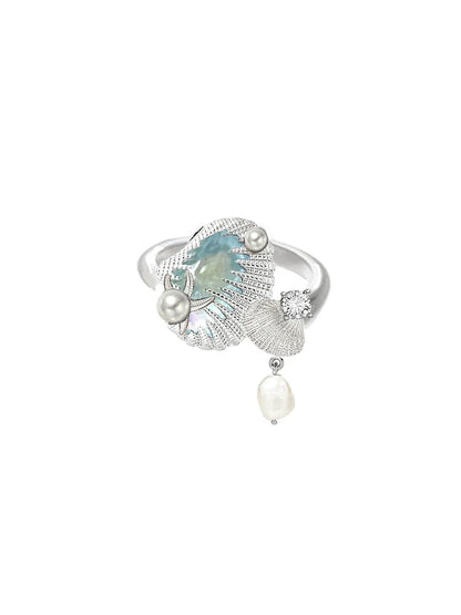 Sea Whisper Shell Ring