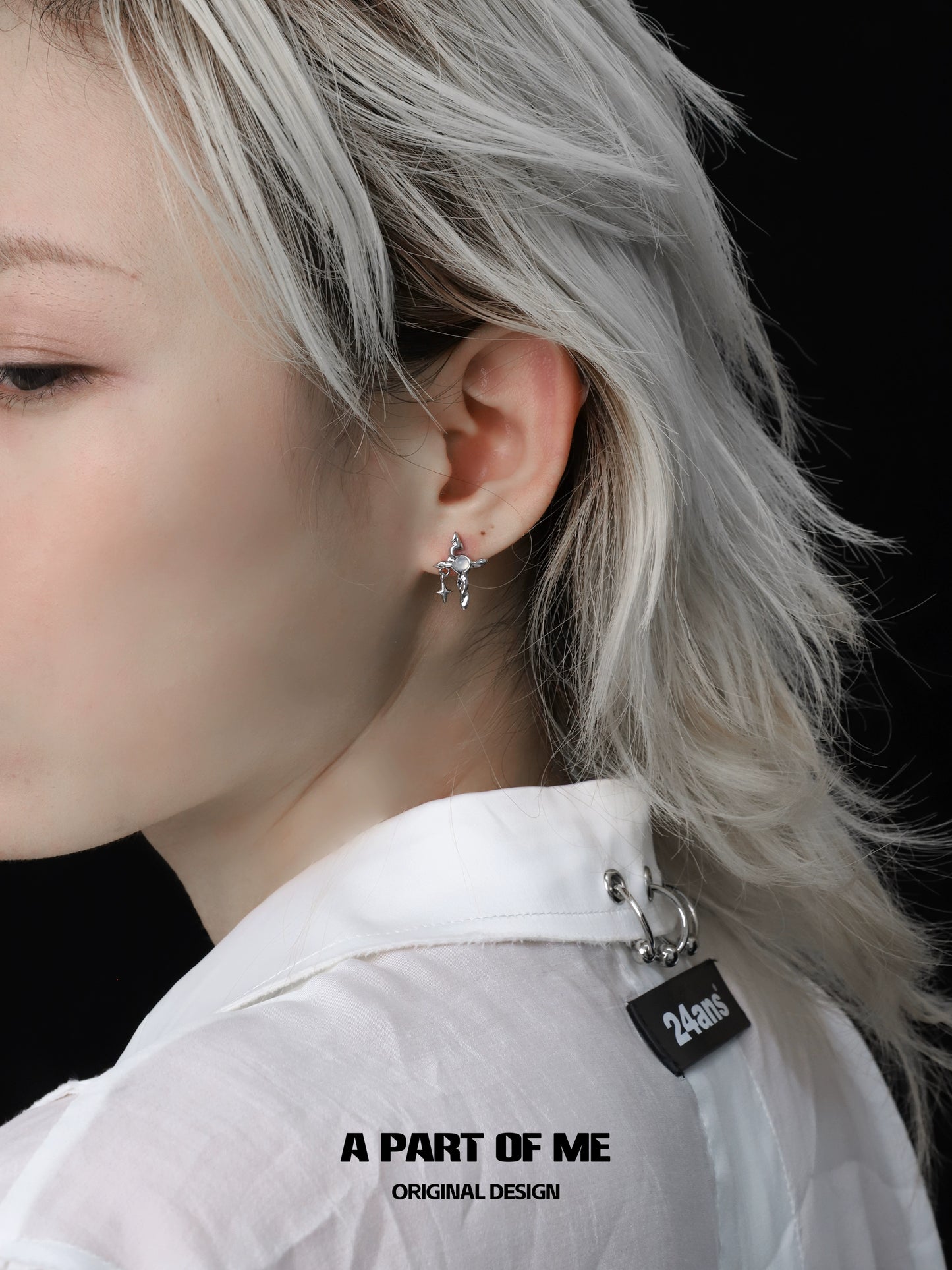 Baima Star Cross Cool Earrings