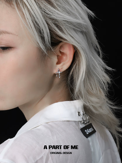 Baima Star Cross Cool Earrings