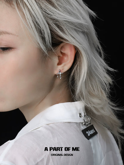 Baima Star Cross Cool Earrings