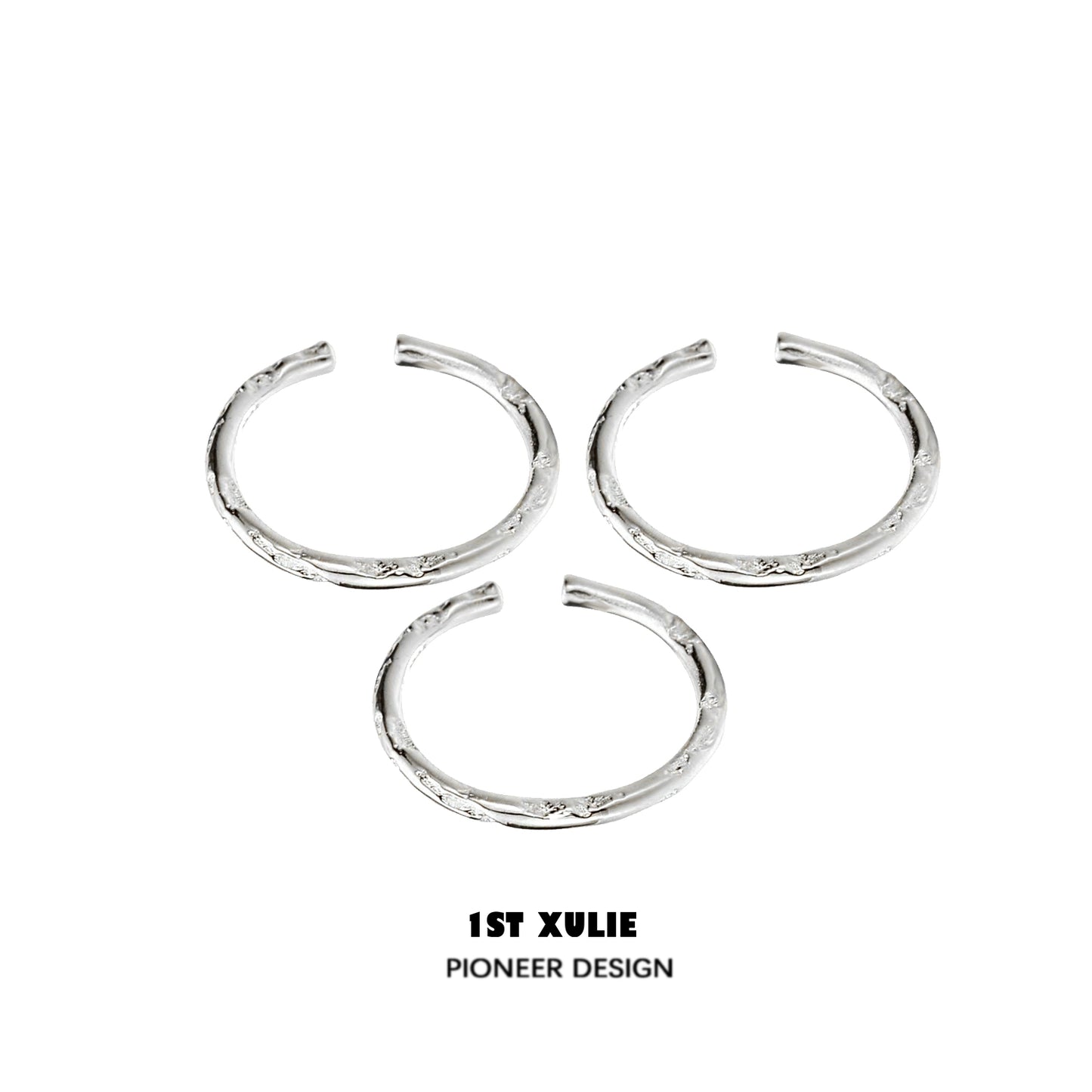 Exquisite Textured Silver Ring