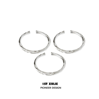 Exquisite Textured Silver Ring