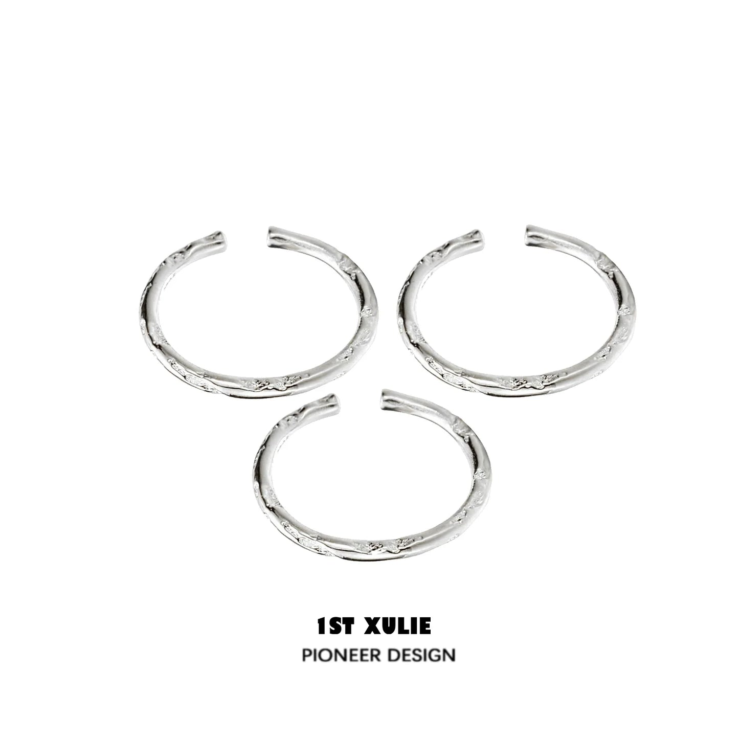 Exquisite Textured Silver Ring