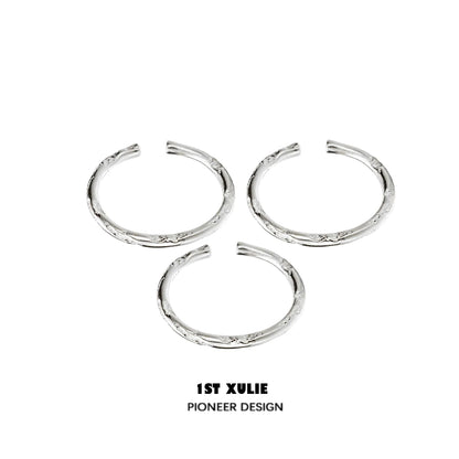 Exquisite Textured Silver Ring