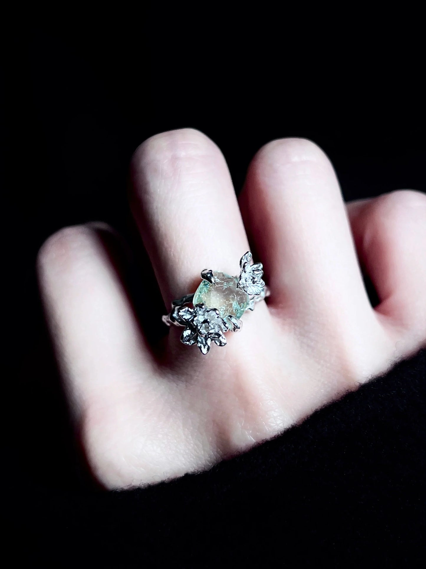 "Rain Jasmine" Wrap Ring