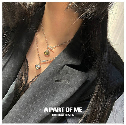 Rock Heart Y2K Necklace