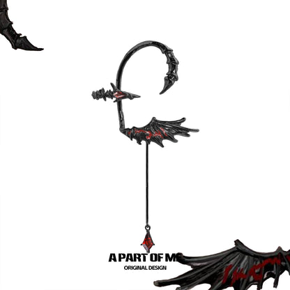 Dragon Wing Fringe Ear Cuffs