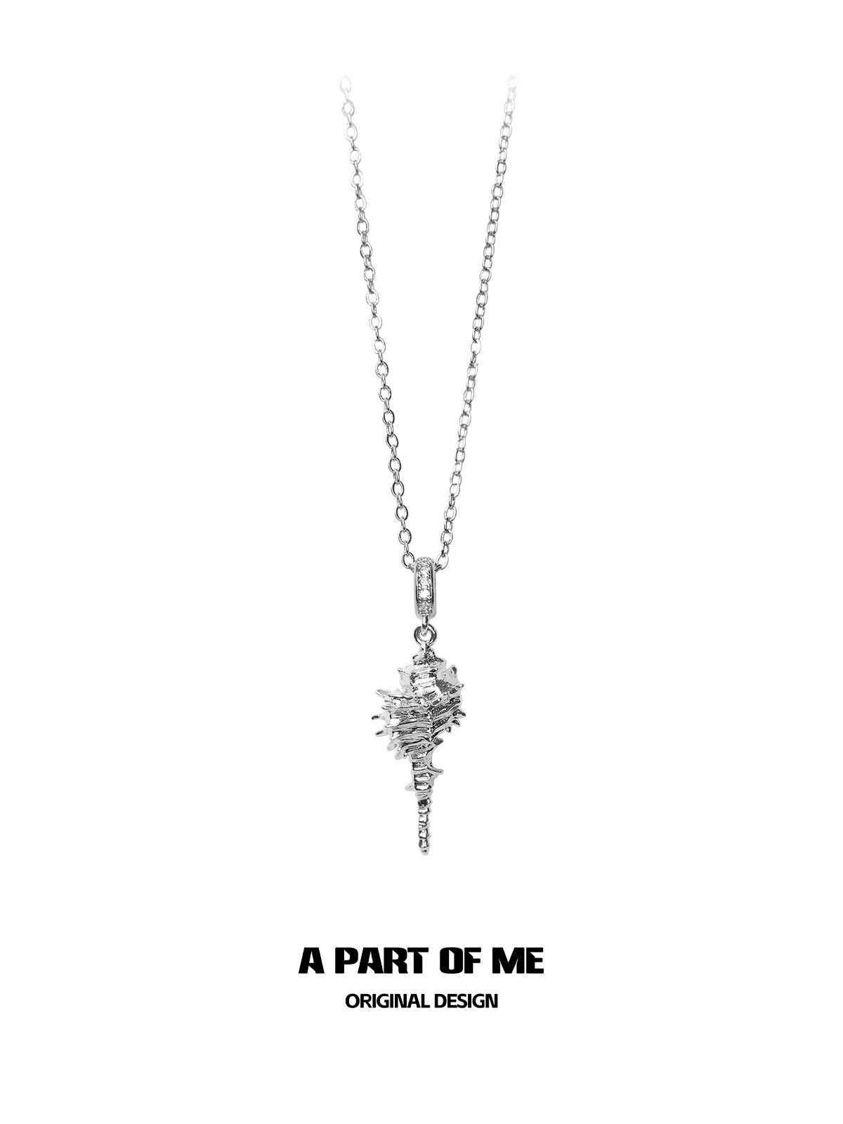 Golden Conch Pendant Necklace