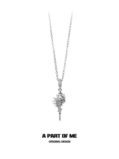 Golden Conch Pendant Necklace