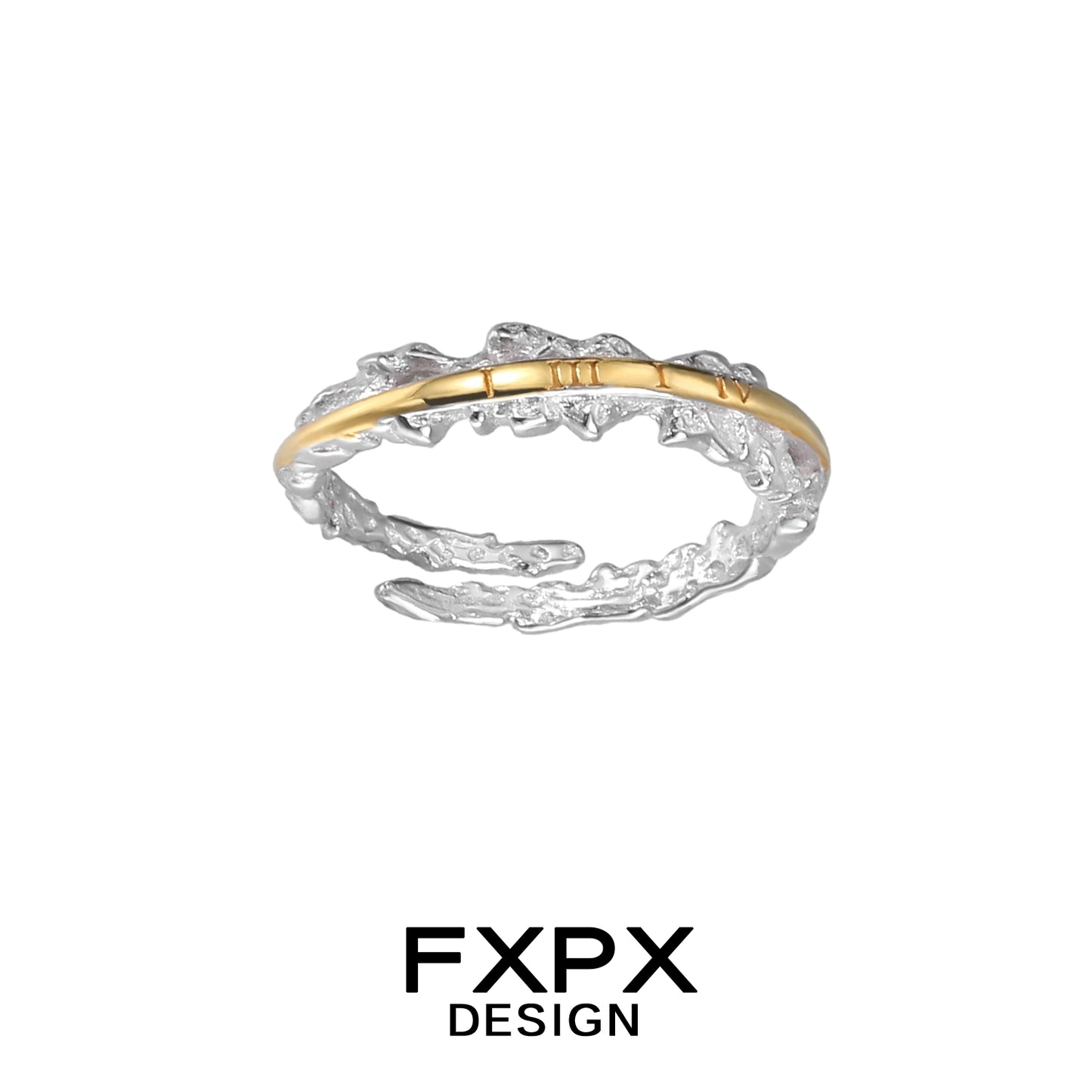 Roman Numeral Couple Rings