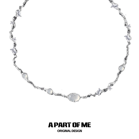Dawn Moonlight Agate Necklace
