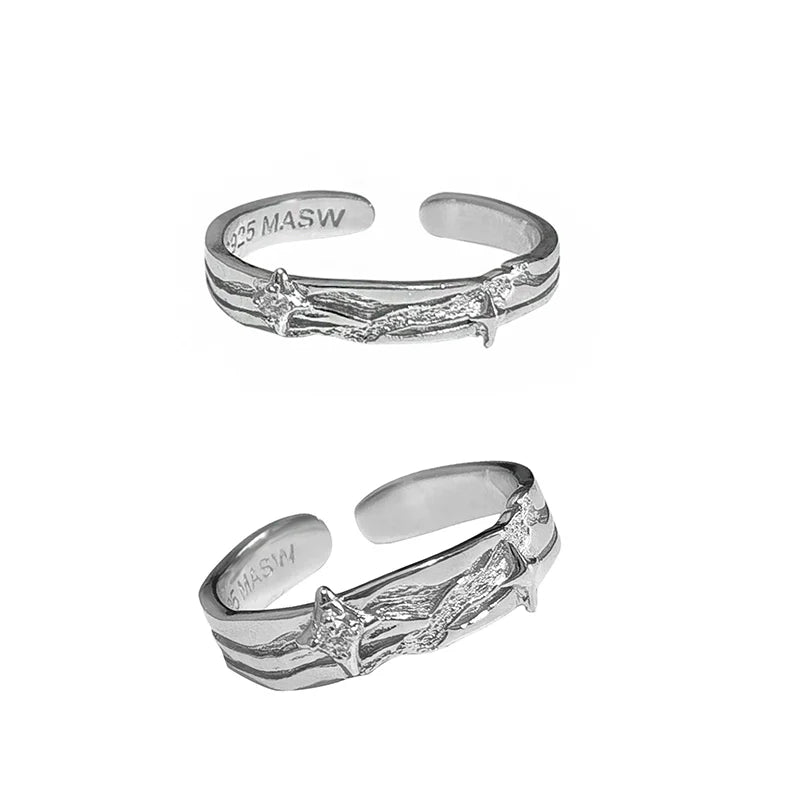 Brilliant Starry Couple Rings