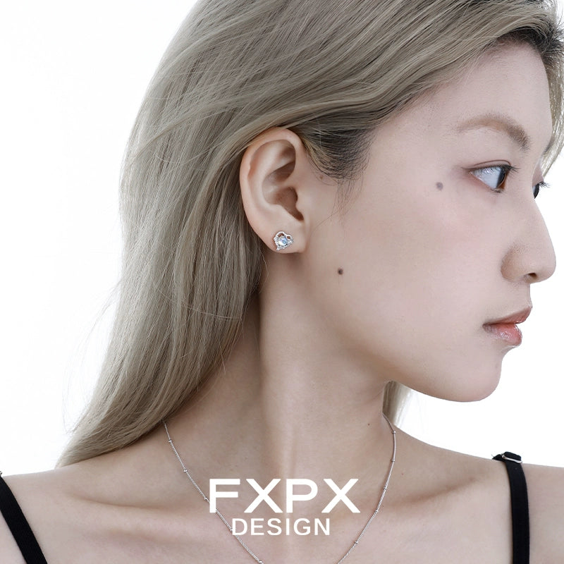 Y2K Love Moonstone Earrings