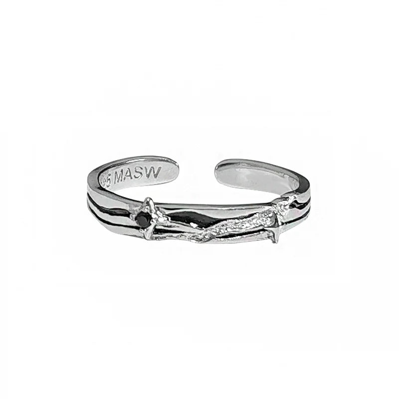 Brilliant Starry Couple Rings