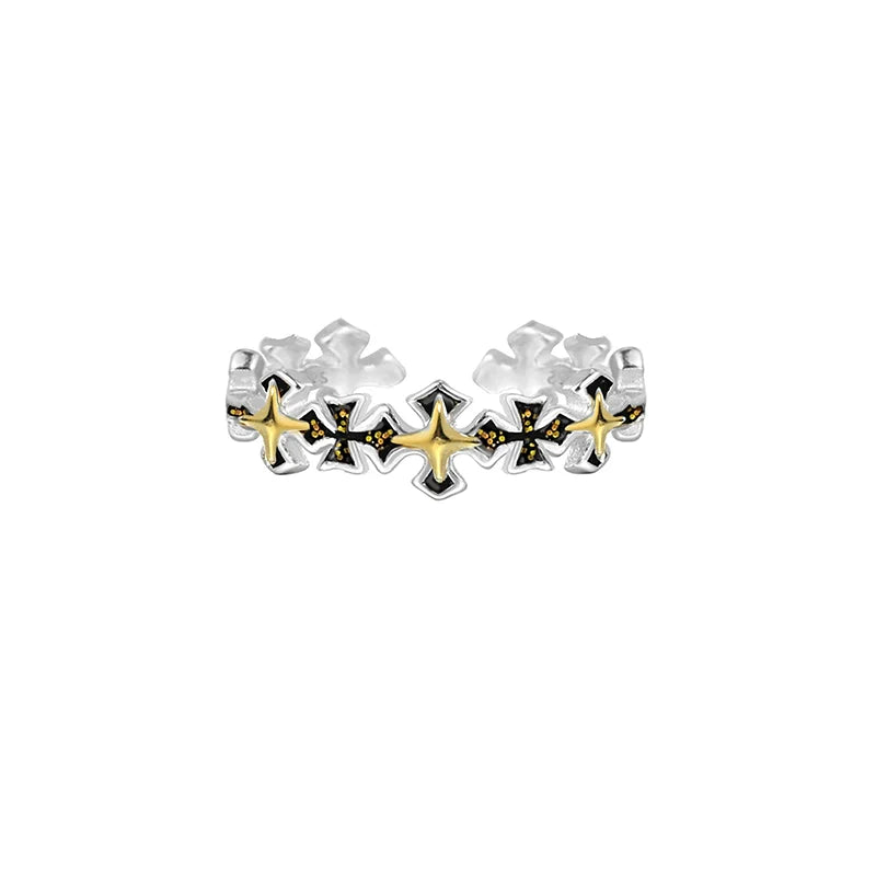 Retro Black Gold Ring