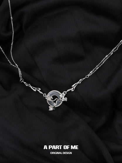 Cool God Chalcedony Necklace