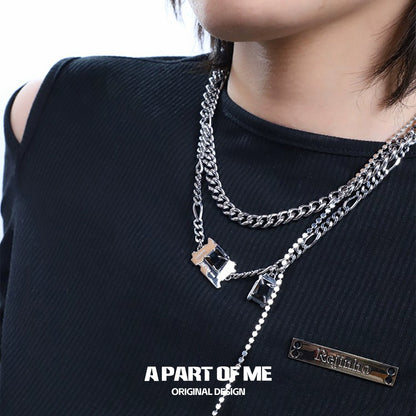 Double-layer Diamond Cuban Necklace