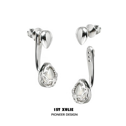 Moonlit Agate Water Dew Earrings