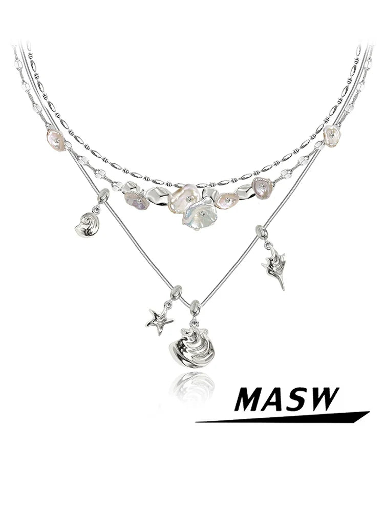 Baroque Starfish Pearl Necklace