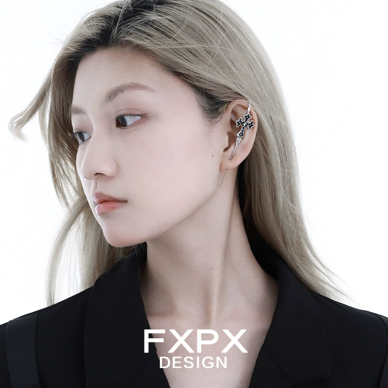 Y2K Dark Crowe Wing Piercing Ear Needle