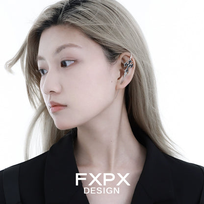 Y2K Dark Crowe Wing Piercing Ear Needle