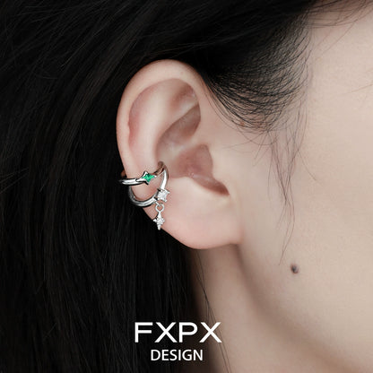 Forest Star Fringe Ear Clip