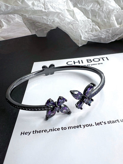 "Shadow Purple Butterfly" Dream Bracelet
