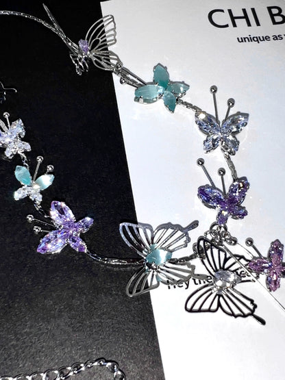 "Drunk Butterfly" Hollow Necklace