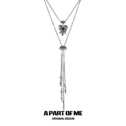 Retro Double-Layer Love Necklace