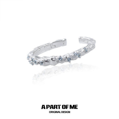 Blue Star Shard Zircon Ring