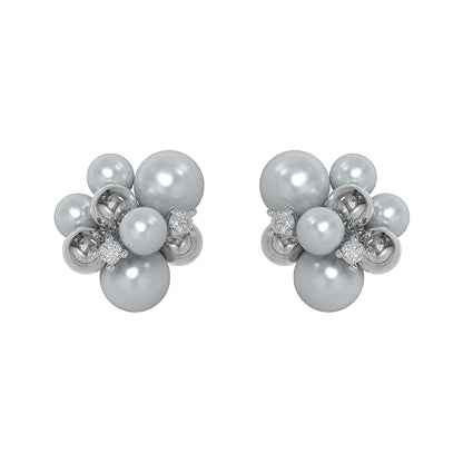 Explosive Black Agate Earrings