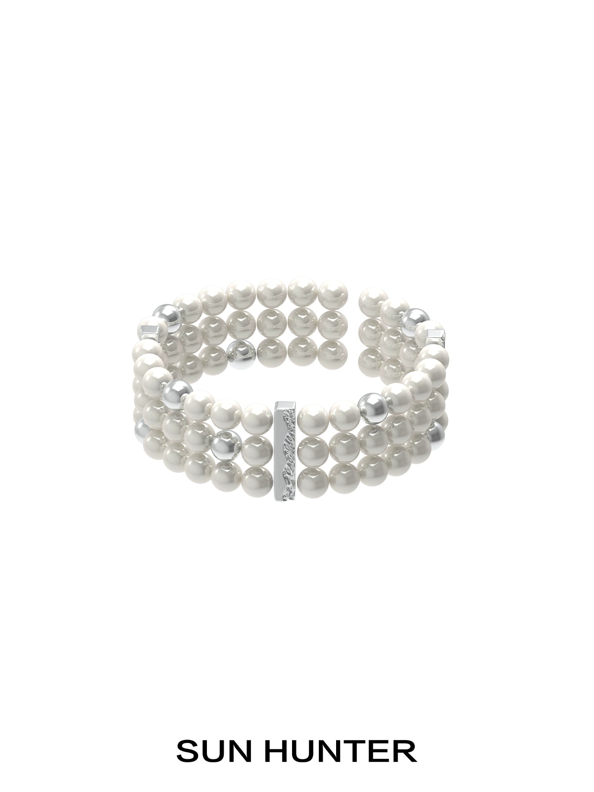 Lustrous Core Layered Pearl Bracelet