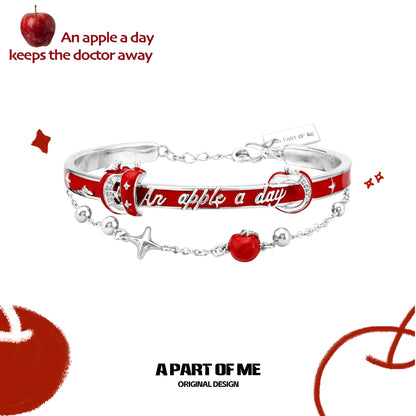 Lucky Slice Apple Star Bracelet