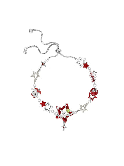 Sweet Apple & Star Bracelet
