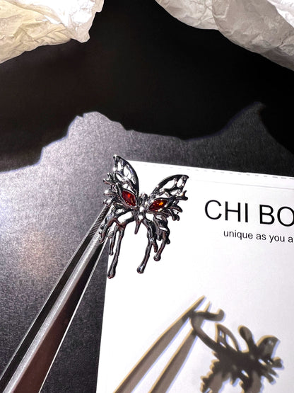 "Liquid Butterfly" Hollow Ear Cuffs