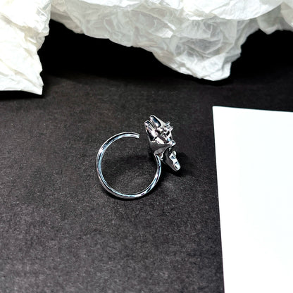"Green Gemini" Zircon Ring