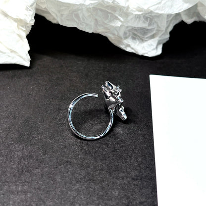 "Green Gemini" Zircon Ring