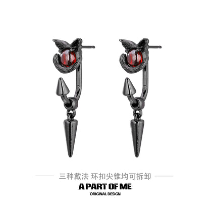 Dark Kitten Cone Earrings