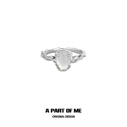 Dawn Agate Textured Rings